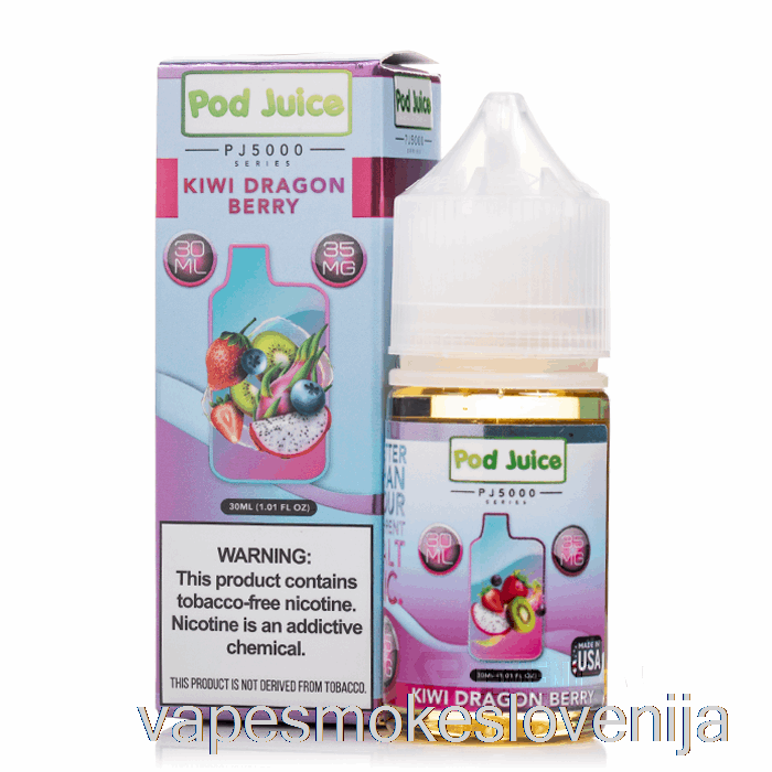 Vape Za Enkratno Uporabo Kiwi Dragon Berry - Stročji Sok Pj5000 - 30 Ml 35 Mg